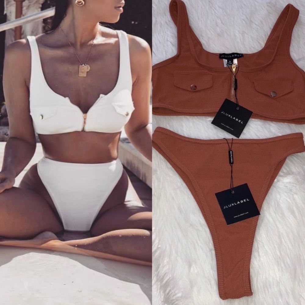 JLuxlabel Eden Zipper Bikini Set
